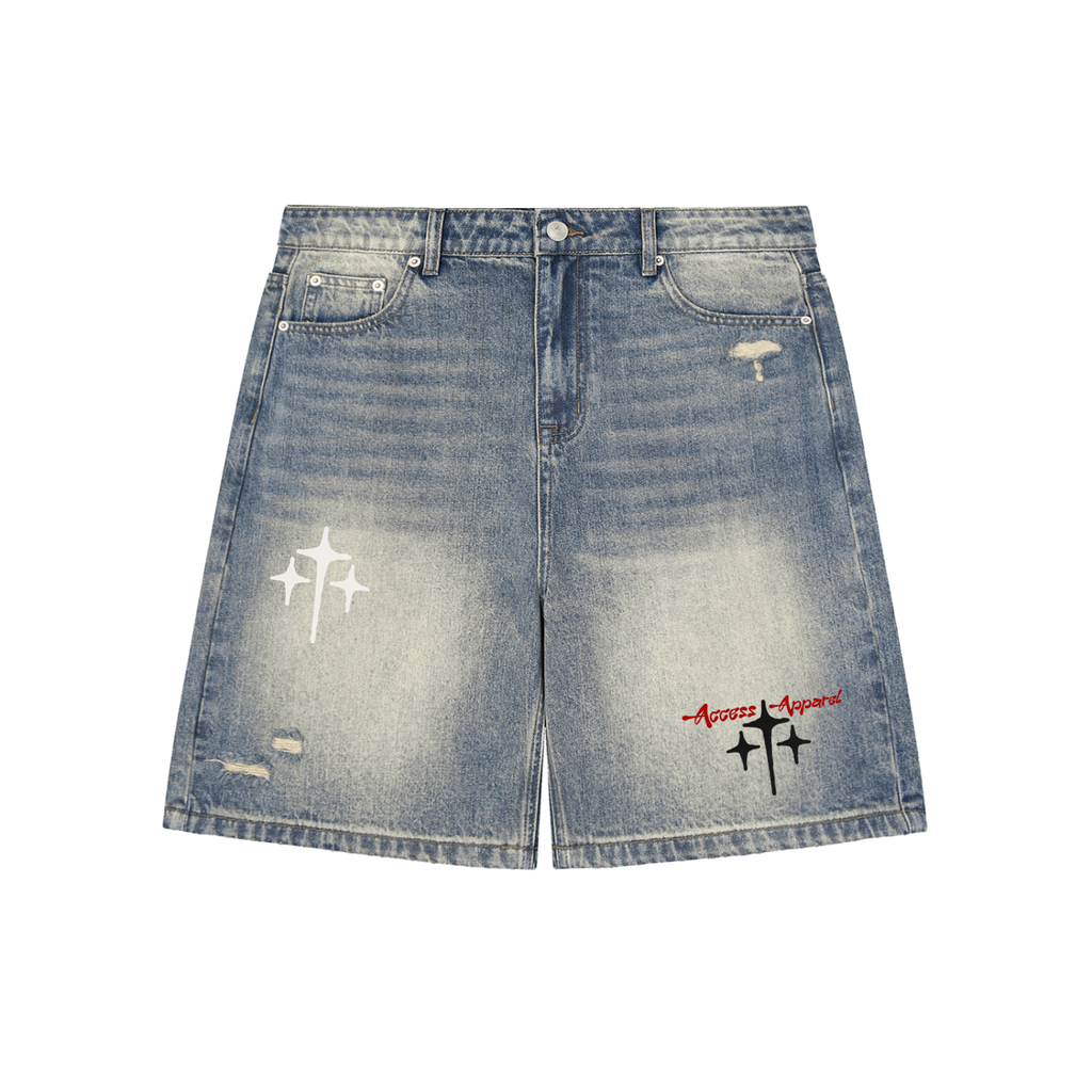 ACCESS Baggy Denim Shorts