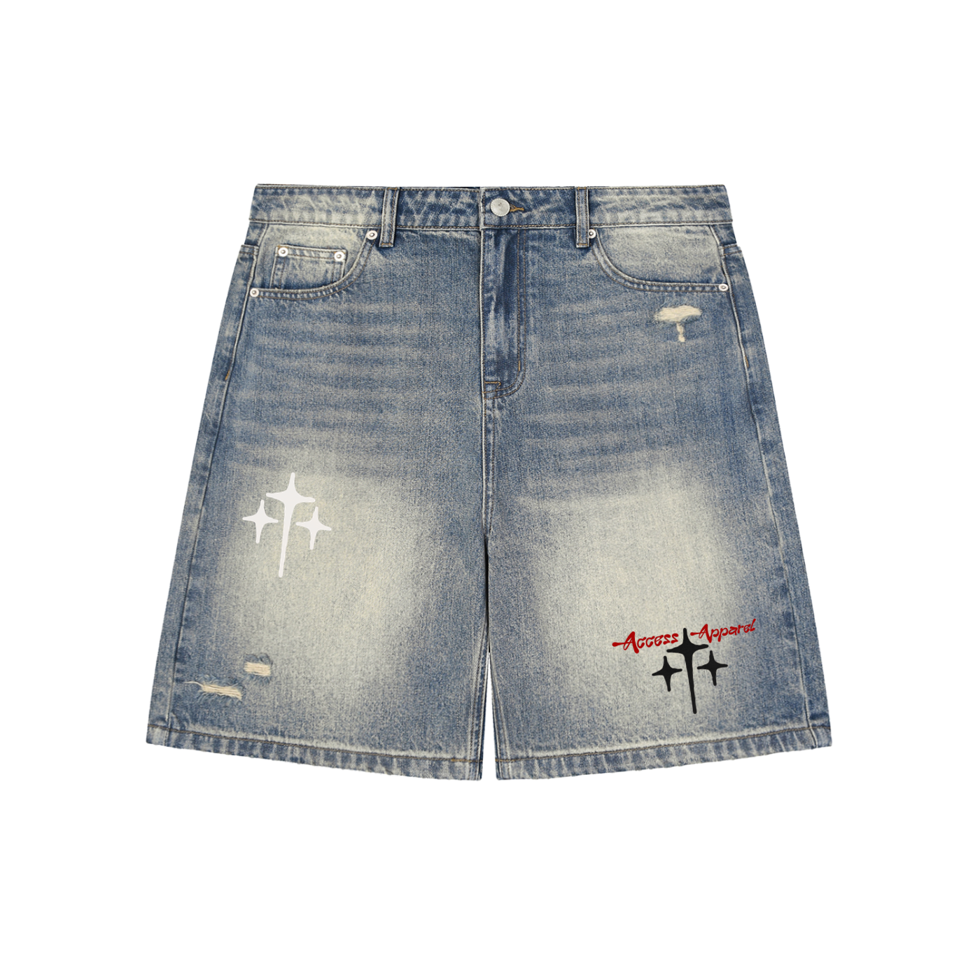 ACCESS Baggy Denim Shorts