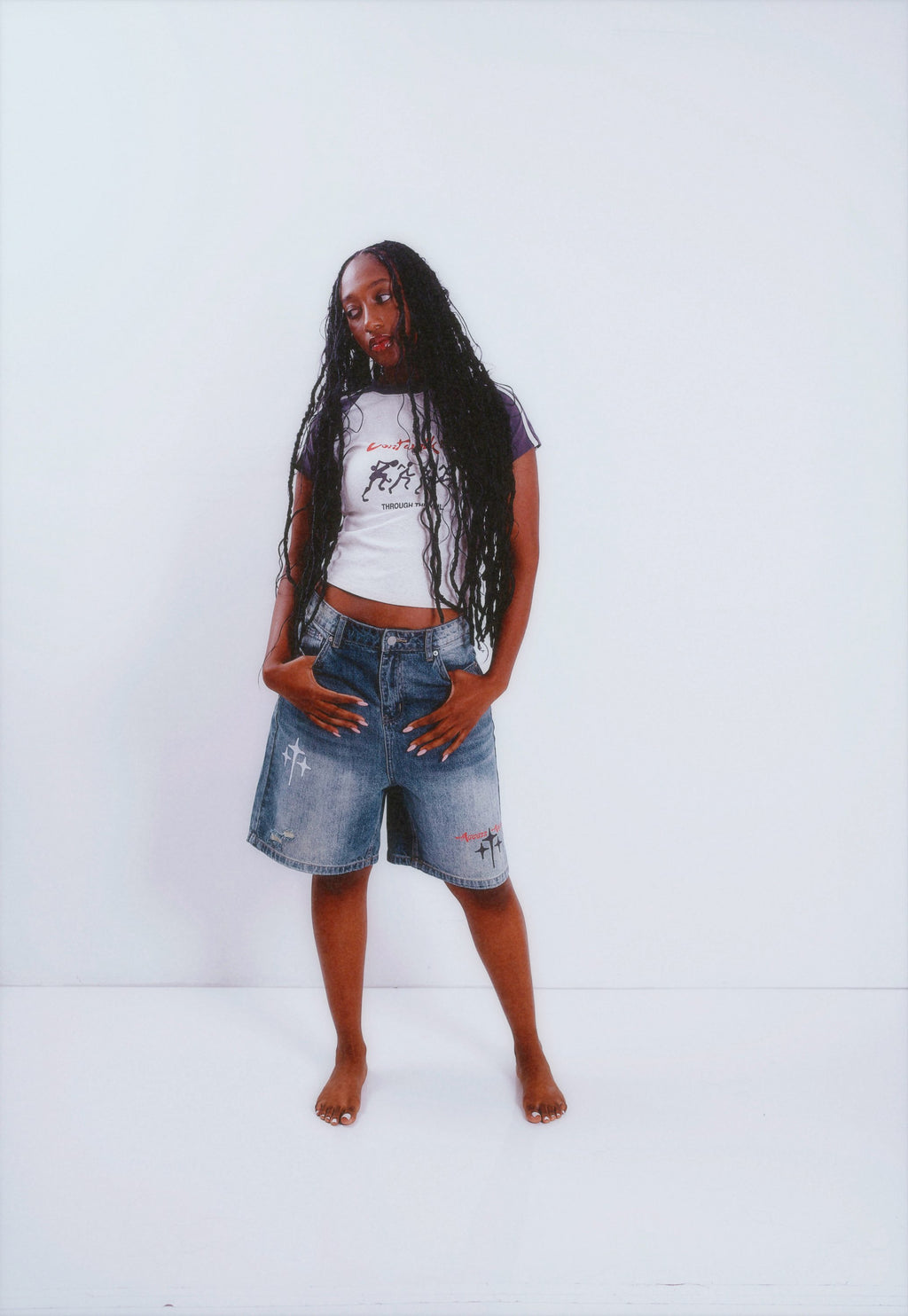 ACCESS Baggy Denim Shorts